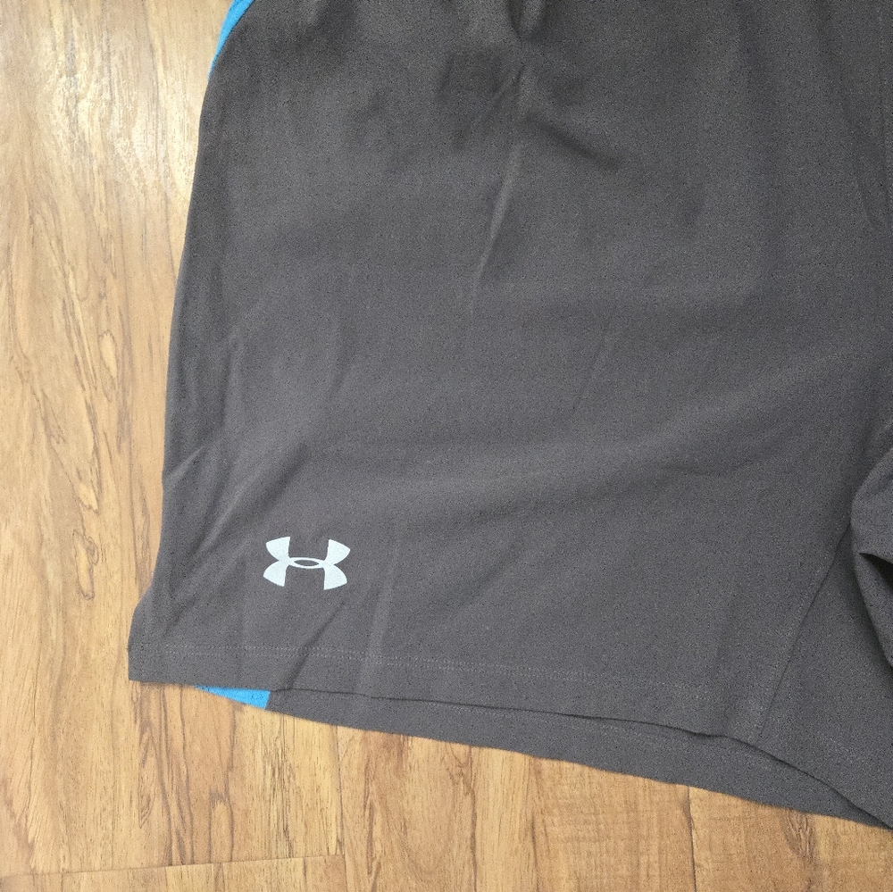 Under Armour Heatgear Athletic Shorts Men 3XL Grey Blue NWT 092025 - Picture 2 of 7
